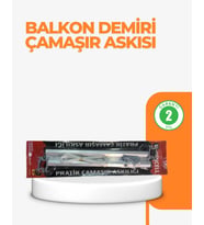 25x60 cm Çamaşır Askılığı Kare Balkon Demiri İçin Dayanıklı Tasarım
