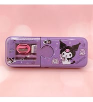 Kawaii Sanrio Kuromi Metal Kalem Kutusu Kırtasiye Seti Cinnamoroll Kuromi Kalemlik Hediye Seti