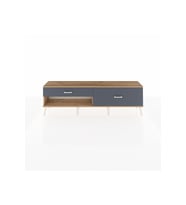 Arges TV Ünitesi 2 Çekmeceli  176x30x51 Çam-Çam/Antrasit