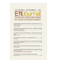 Efil Ekonomi Araştırma Dergisi Cilt 1  Sayı 1