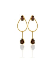 Kadir Jewellery 22 Ayar Altın Kaplama Kadın Sallantılı Küpe -El İşçiliği Ve Hipoalerjenik Küpe-E85