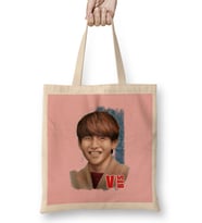 Bts Taehyung 02 Bez Çanta Uzun Saplı