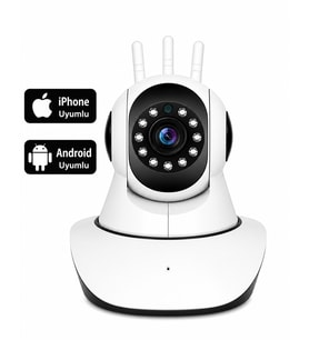 Gece Görüşlü HD 360 Derece Wifi İp Bebek Kamerası (CMR5)