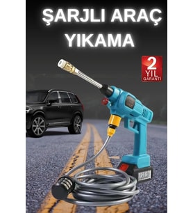 Şarjlı Ve Yüksek Basınçlı Oto Yıkama Makinesi Ve Sulama Tabancası Bahçe Yıkama Makinesi