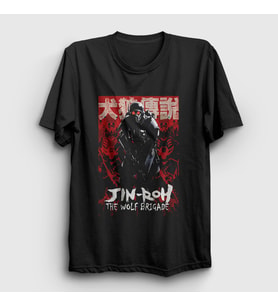 Presmono Unisex Siyah The Wolf Brigade Jin Roh T-Shirt 545353tt
