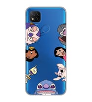 Xiaomi Redmi 9C / 10A Uyumlu Stitch Tüm Karakterler Tasarımlı Şeffaf Telefon Kılıfı