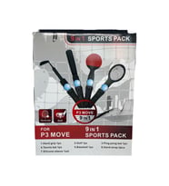 PS5 VR Move Spor Paketi VR Oyun Kolu Seti 9 Parça (PS5/PS4/PS3 Uyumlu) (Çok Renkli)