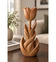 Spiral Lale Çiçeği Dekoratif Biblo