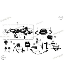 MONDİAL RX3 ENDURO GÖSTERGE PANELİ BRAKETİ SAĞ ORJ