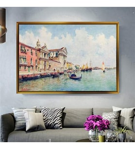 Altın Çerçeveli dekoratif tablo l652 (Gold)
