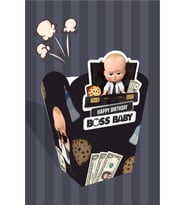 Patron Bebek Boss Baby Temalı *Popcorn (mısır) Kutusu *8'li Paket