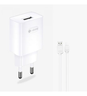 i-Stone Stn-102 18W Hızlı Şarj Adaptörü + Micro USB Kablo Beyaz