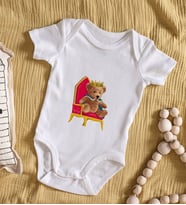 BK Kids Kral Tasarımlı Bebek Body Zıbın - Model 1