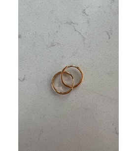 BASİC HALKA KÜPE 24K ALTIN KAPLAMA