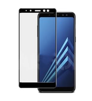 Samsung Galaxy A7 2018 Temperli Cam Full Ekran Koruyucu (Siyah)