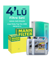 MANN Nissan Qashqai 2.0 Dizel Filtre Bakım Seti Liqui Moly Motor Yağlı (2007-2013) 4 Lü