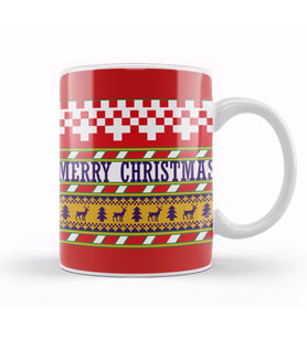 Merry Christmas Yılbaşı Yeni Yıl Konseptli Kupa Bardak Porselen