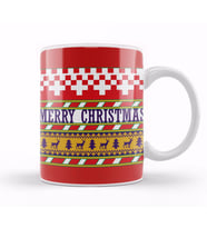Merry Christmas Yılbaşı Yeni Yıl Konseptli Kupa Bardak Porselen