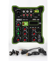 Midex MDX-100 Stüdyo Kayıt İçin Ses Kartlı Mixer +48V Phantom Power ile Stüdyo Mikser