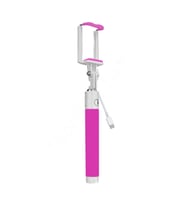 Winex SR342 Katlanabilir Type-C Selfie Girişli Stick Çubuğu Pembe