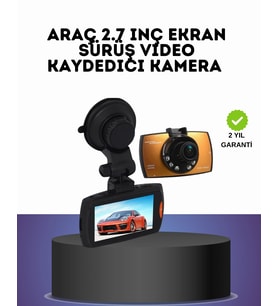 Hd Araç Kamerası 2.7 İnç Ekran G Sensor Destekli