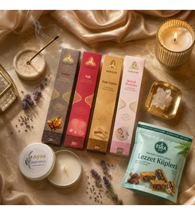 Ayza Tütsü Bahçesi Mini Set Aromaterapi ve Hediye Kutusu