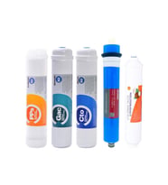 Kapalı Kasa Su Arıtma Cihazı 5 Li Inline Filtresi Seti 5 Aşamalı Lg & Kuno Membran (Krem)