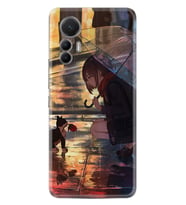 Xiaomi 12 Lite Kılıf Silikon Desen Özel Seri Kız ve Kedi 1762