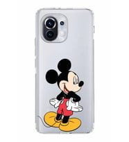 Xiaomi  Mi 11  Kamera Korumalı Kapak Mickey Mouse Tasarımlı Şeffaf  Kılıf