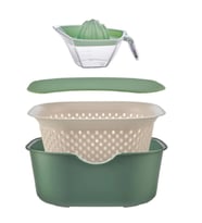 MOI SUZGECLI SET 5 PARCA YESIL (ATLANTİK-SOHO ANTRASİT)