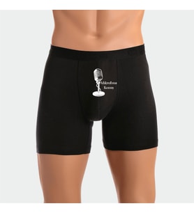 Mikrofona Konuş Yazılı Erkek Man Boxer Hediye Boxer