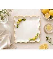 LİMON SUNUM TABAK KARE 27CM -AROW