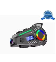 K19 Kameralı Motosiklet Kask Bluetooth Kulaklık Su Geçirmez Intercom Radyolu Hafıza Kartlı