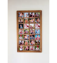 Woodencity Kişiye Özel 28 Fotoğraflı Ahşap Çerçeve