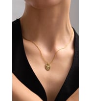 Kişiye Özel 925 Ayar Gümüş Tasarım Anka Kuşu Kolye (Gold)