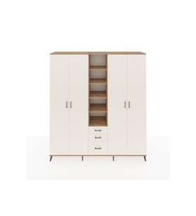 Hyperion Dolap 17 Raflı 3 Çekmeceli 4 Kapaklı 220x44x243 Çam-Aytaşı/Aytaşı
