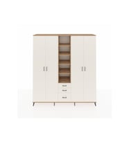 Hyperion Dolap 17 Raflı 3 Çekmeceli 4 Kapaklı 220x44x243 Çam-Aytaşı/Aytaşı