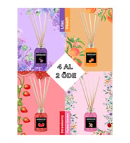 4'LÜ ODA KOKUSU SETİ - AVANTAJLI PAKET (ŞEFTALİ-ÇİLEK-LEYLAK-ÇİÇEK BAHÇESİ)
