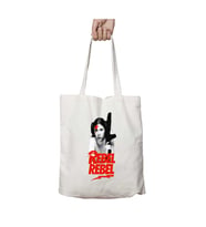 Princess Leia Rebel Rebel Star Wars iki Tarafı Kalıcı Baskılı Yıkanabilir Çanta