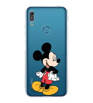 Huawei Y6 Pro 2019  Kamera korumalı Kapak Mickey Mouse Tasarımlı  Şeffaf Kılıf
