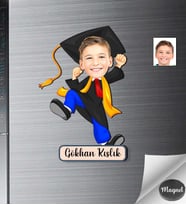 Kişiye Özel Çocuk  Ahşap Magnet -1
