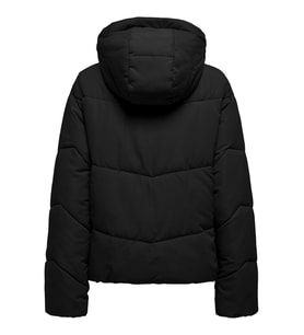 ONLY ONLMAGGI Life Short Puffer CC OTW Kadın Kısa Şişme Mont - Modern ve Sıcak (Siyah)