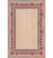 Eliana Home Baskılı, Yıkanabilir Kaymaz Taban Salon Halısı LNA1901-SD322 100x150 cm (Bej)
