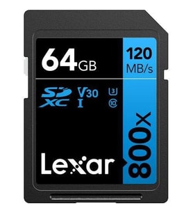 Lexar 64GB 800X SD UhsI V30 150MB/S Hafıza Kartı