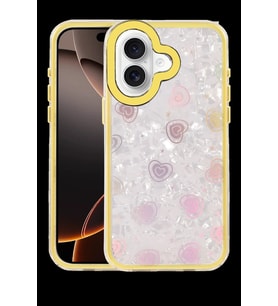 Pilelistore   Apple iPhone 16 Lumi Desenli Kapak - Sarı