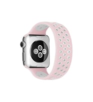 Watch 42Mm Ayarlı Delikli Kordon - Pembe-Beyaz