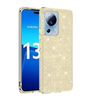 Xiaomi Mi 13 Lite Kılıf Zore Shining Simli Silikon Kılıf (Gold)