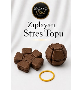 Zıplayan Stres Topu Clicker Stres Topu – Lastik Mekanizmalı 3D Baskı Mekanik Fidget Oyuncak