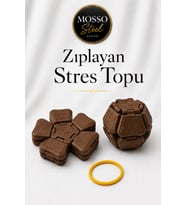Zıplayan Stres Topu Clicker Stres Topu – Lastik Mekanizmalı 3D Baskı Mekanik Fidget Oyuncak