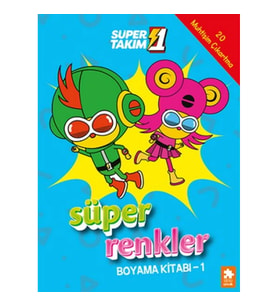 Süper 1 Takım Süper Renkler Boyama Kitabı - 1
